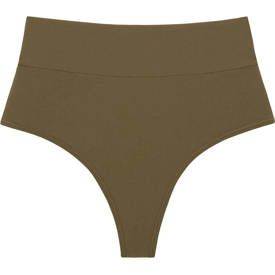 Added Coverage High Rise Bikini Bottom