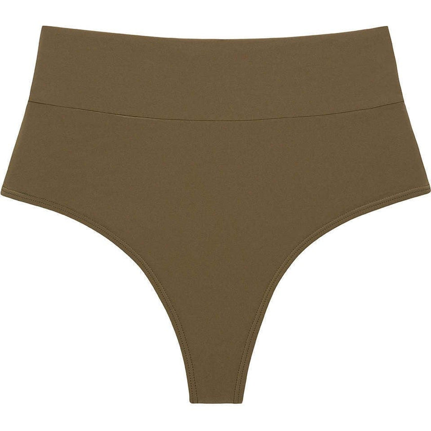 Added Coverage High Rise Bikini Bottom