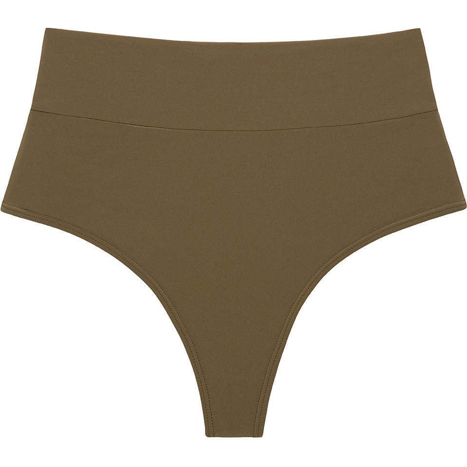 Added Coverage High Rise Bikini Bottom