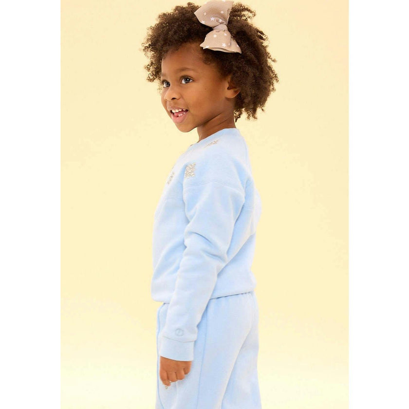 Mini Casey Crewneck Sweatshirt in Light Blue