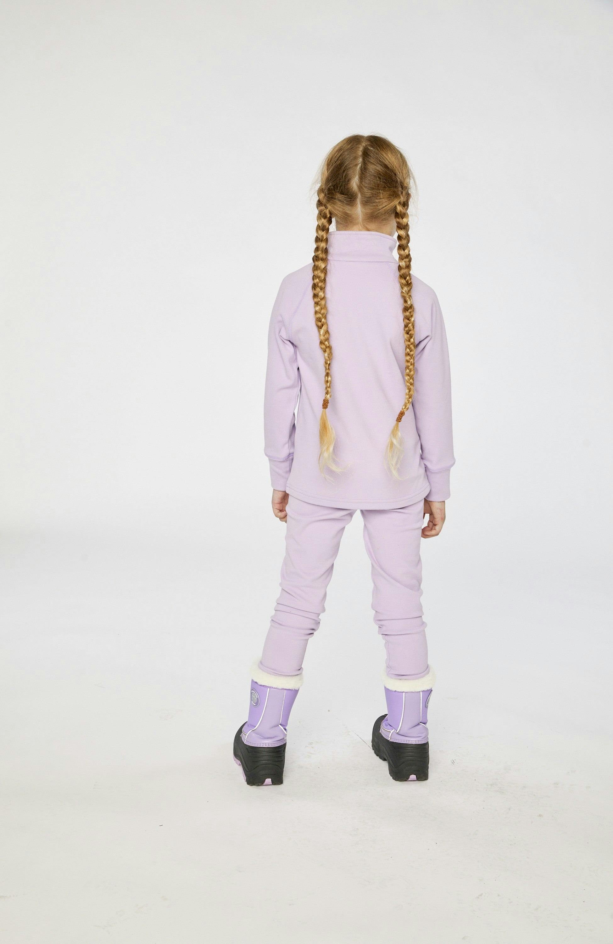 Two Piece Thermal Underwear Lavender