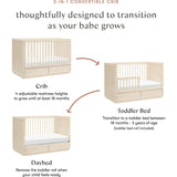 Bento 3-In-1 Convertible Storage Crib With Toddler Bed Conversion Kit