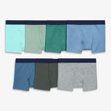 Kids boxer brief 7-pack in solid neutral mix