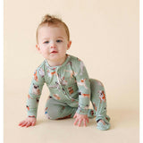 Posh Puppies Footie Zippered One Piece