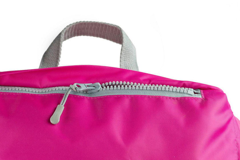 Sleep-n-pack: Packable Sleeping Bag, Big Kid 7-12+ yrs - Hibiscus Pink/Coconut Sherpa