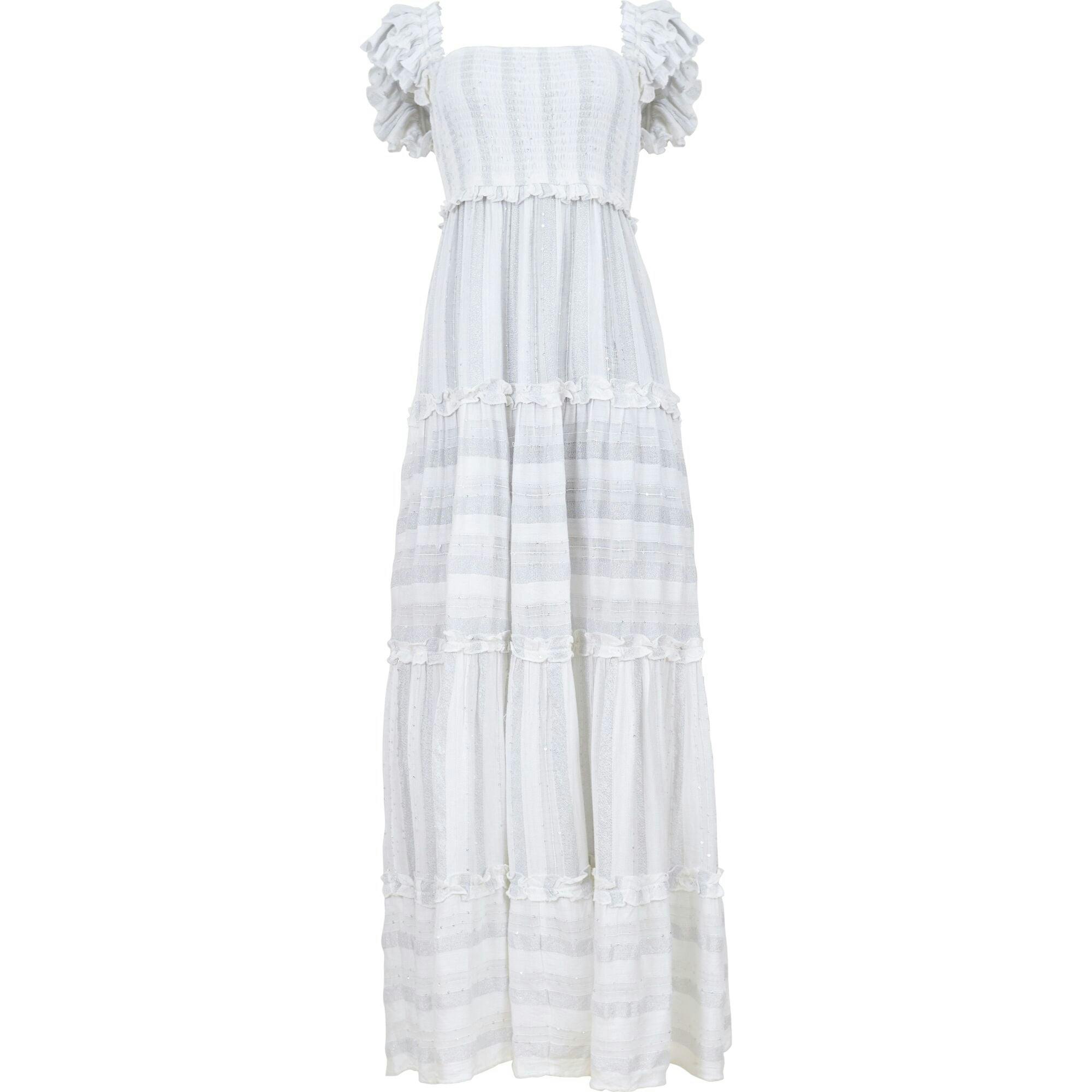 Women'S Waterlily Victoria Cover-Up Dress, White