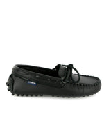 Smooth Leather Laces Drivers, Black