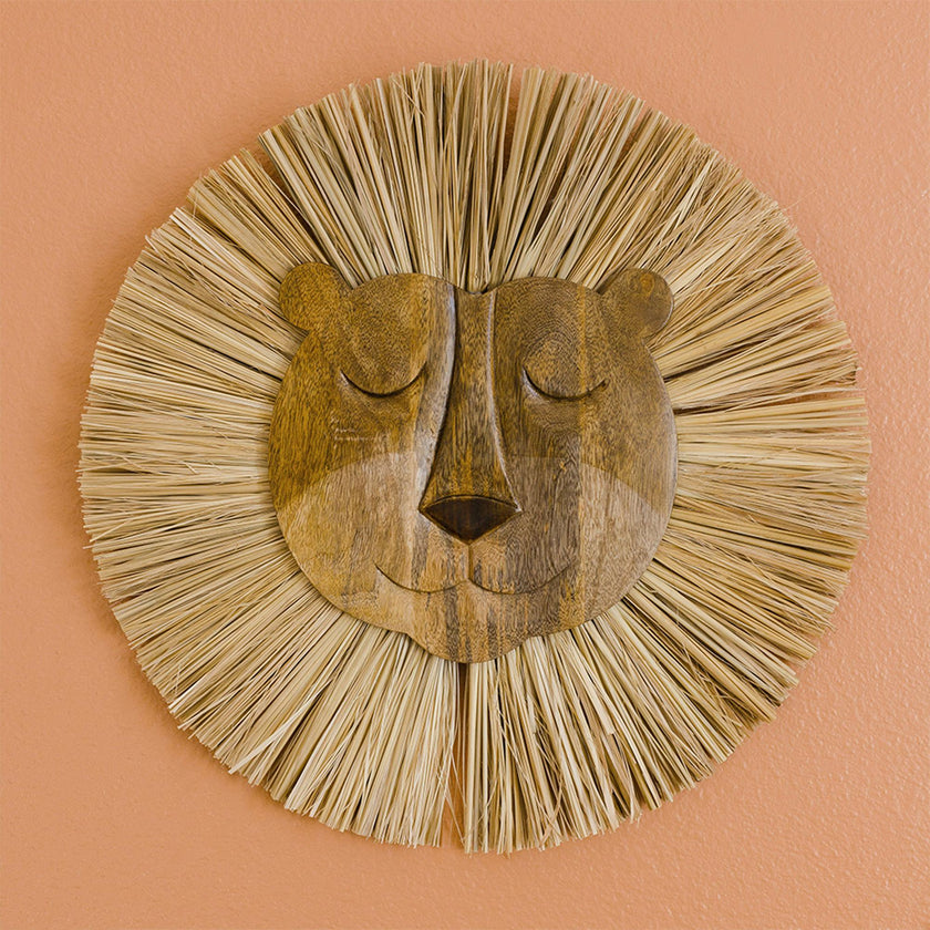 Kendi Lion Safari Wooden Wall Decor