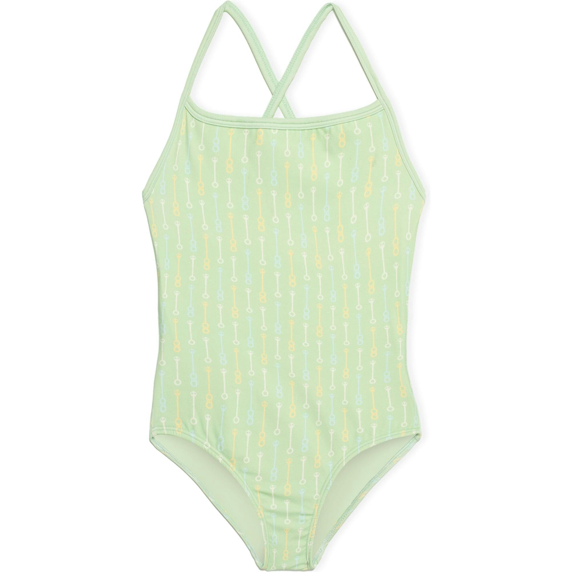 Crossback Swimsuit in Pistachio Wand