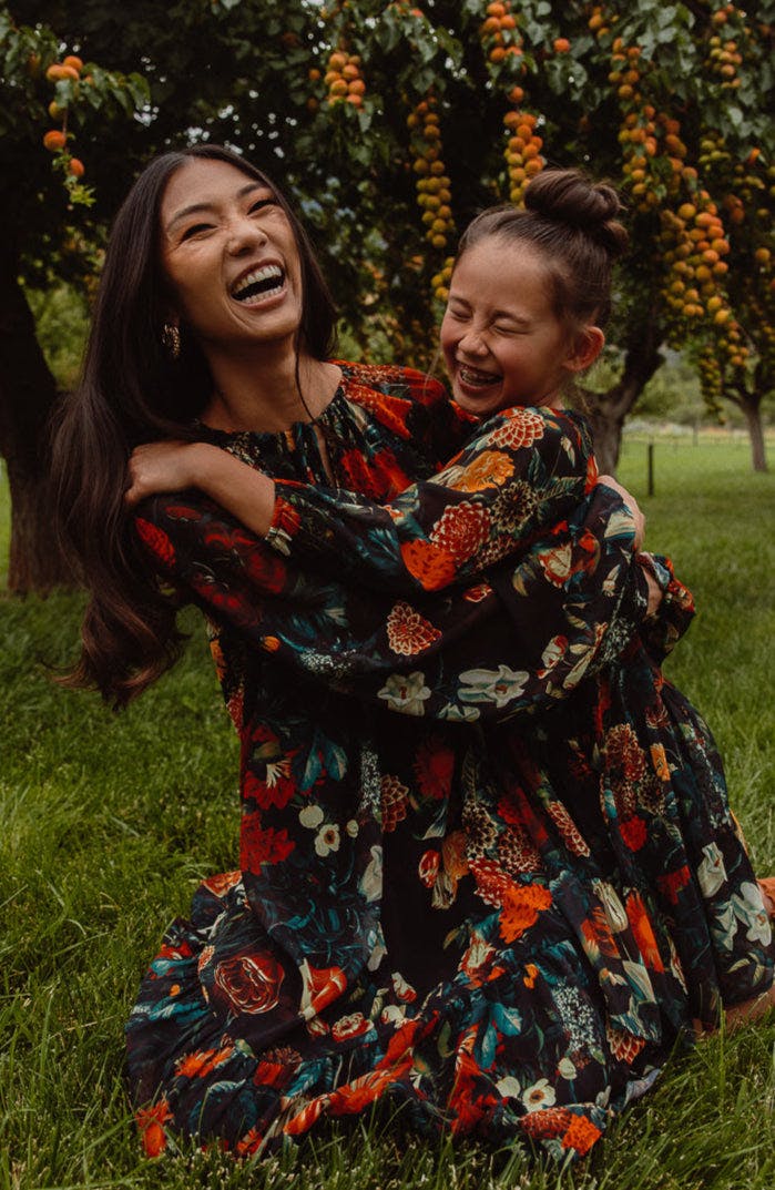 Mini Imogen Dress in Moody Floral