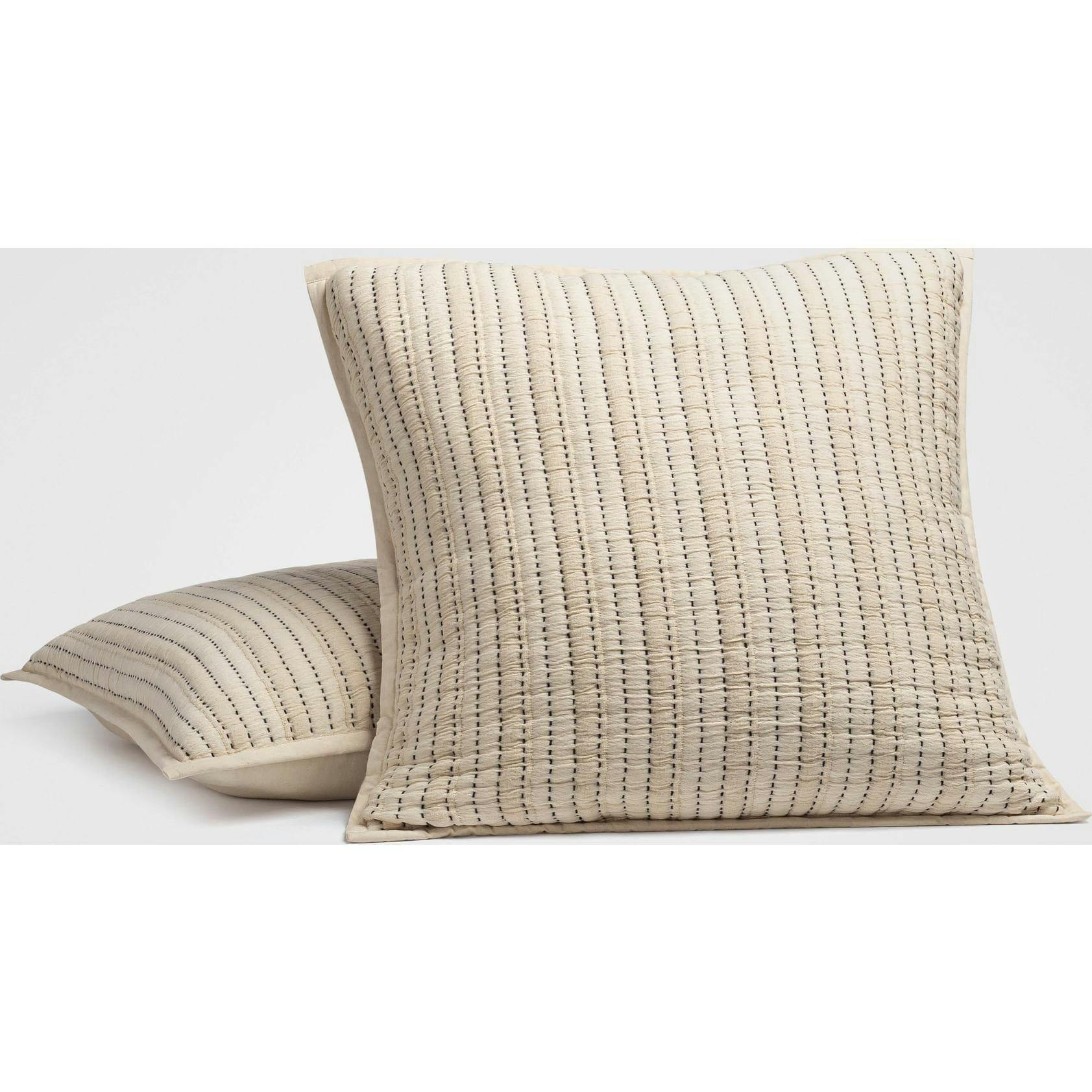 Coastal Stitch Euro Sham Set