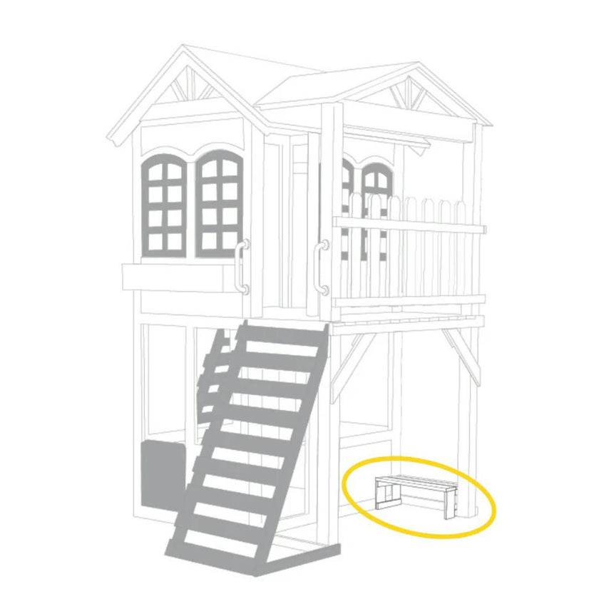 Reign Two Story Playhouse Bench Seat