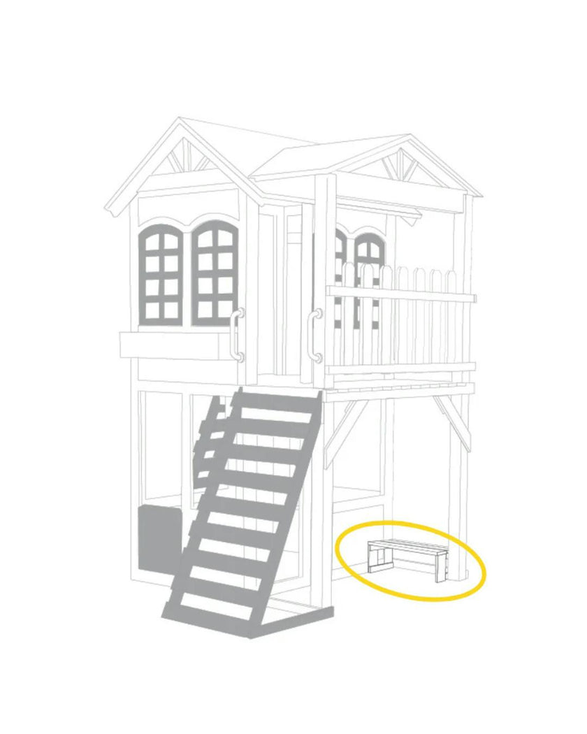 Reign Two Story Playhouse Bench Seat