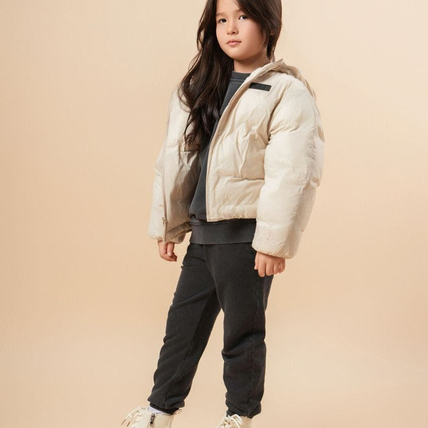 Cropped Lightweight Reversible Puffer