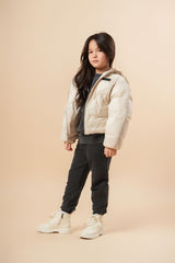 Cropped Lightweight Reversible Puffer