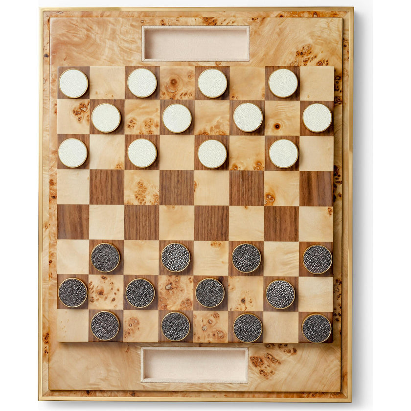 Shagreen Checkers Set