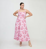 The Ezra Dress - Pink Delft Bouquet