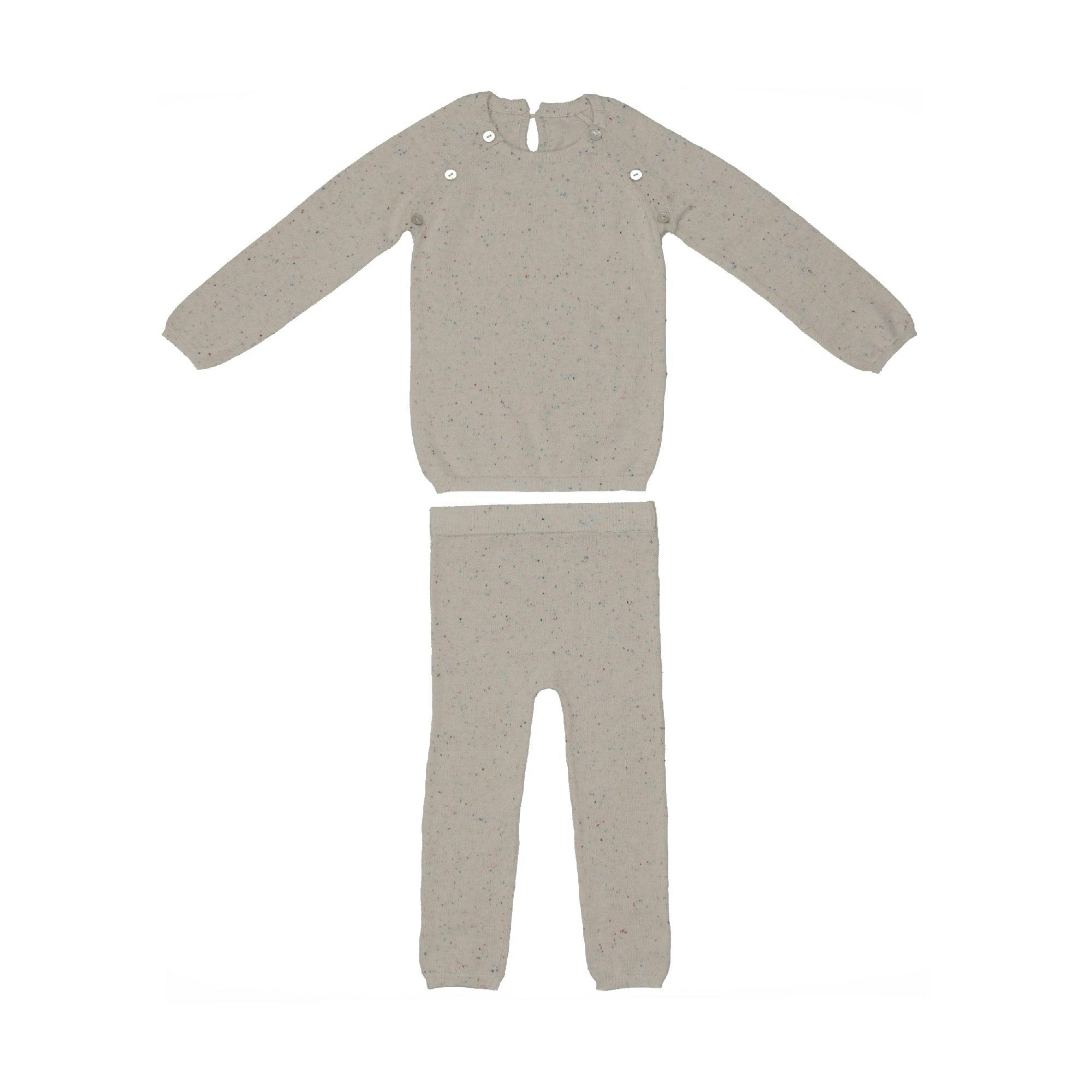 Heather Flecked 2-Piece Set