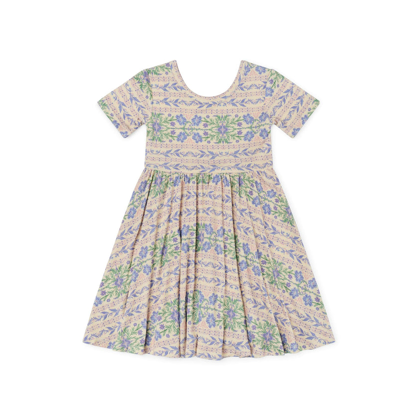 Spring Cascade Bamboo Twirl Dress