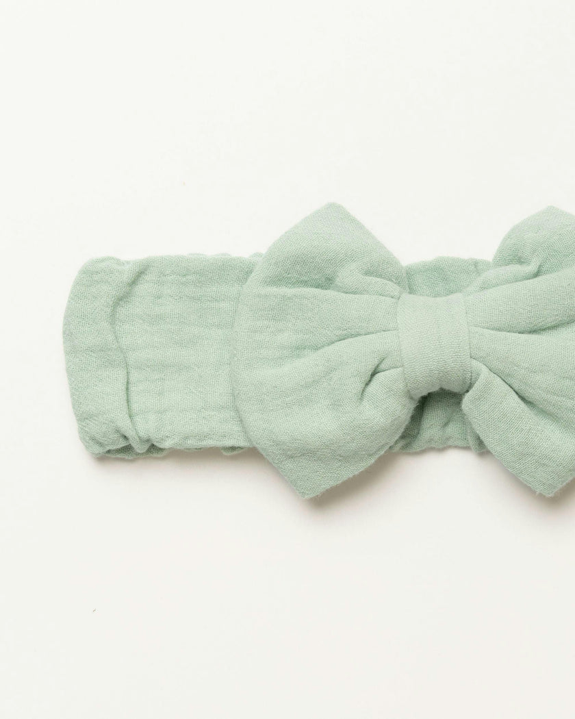 Baby's Bow Headband - Mint