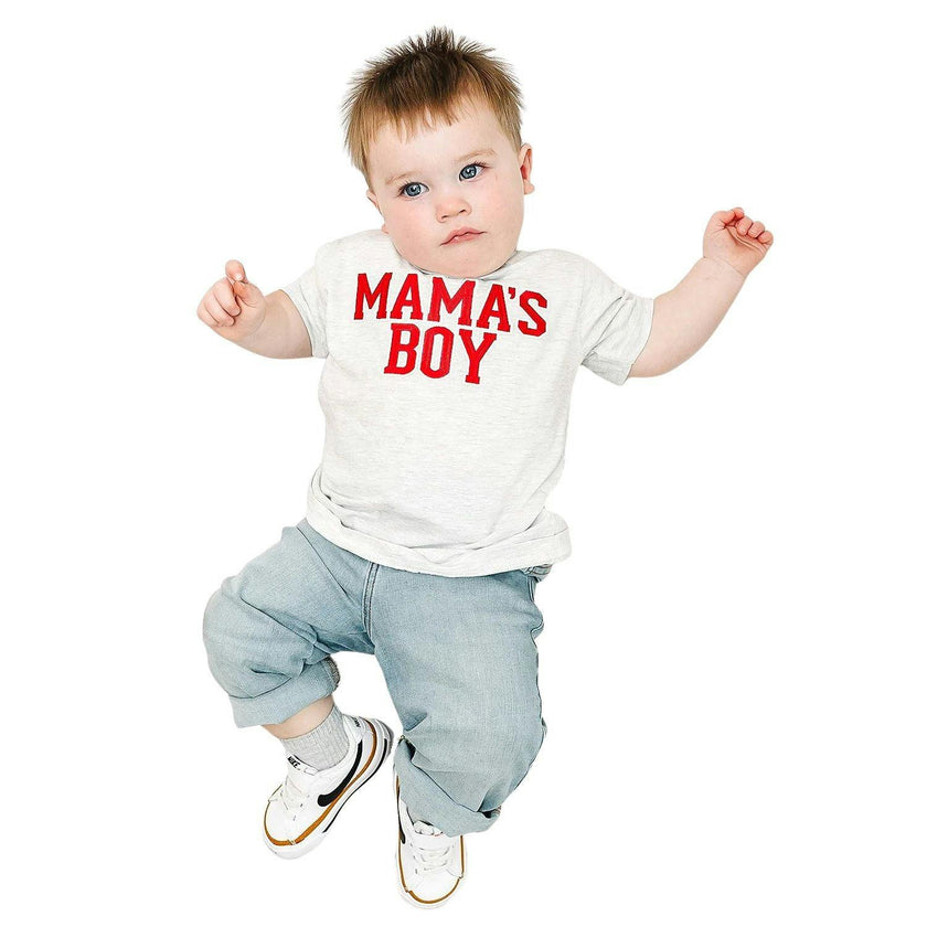 Mama's Boy Varsity Patch Short Sleeve T-Shirt