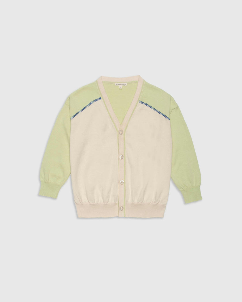 Organic Lightweight Classroom Cardigan in Keylime