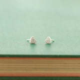 Heart Crystal Stud Earrings