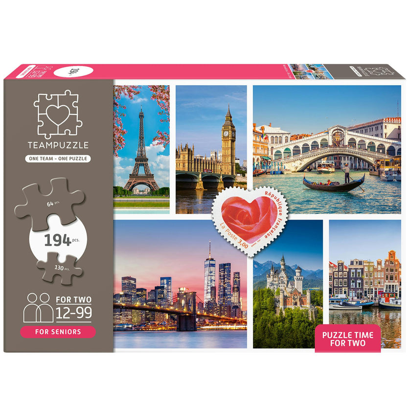TeamPuzzle: Cities - 194pc