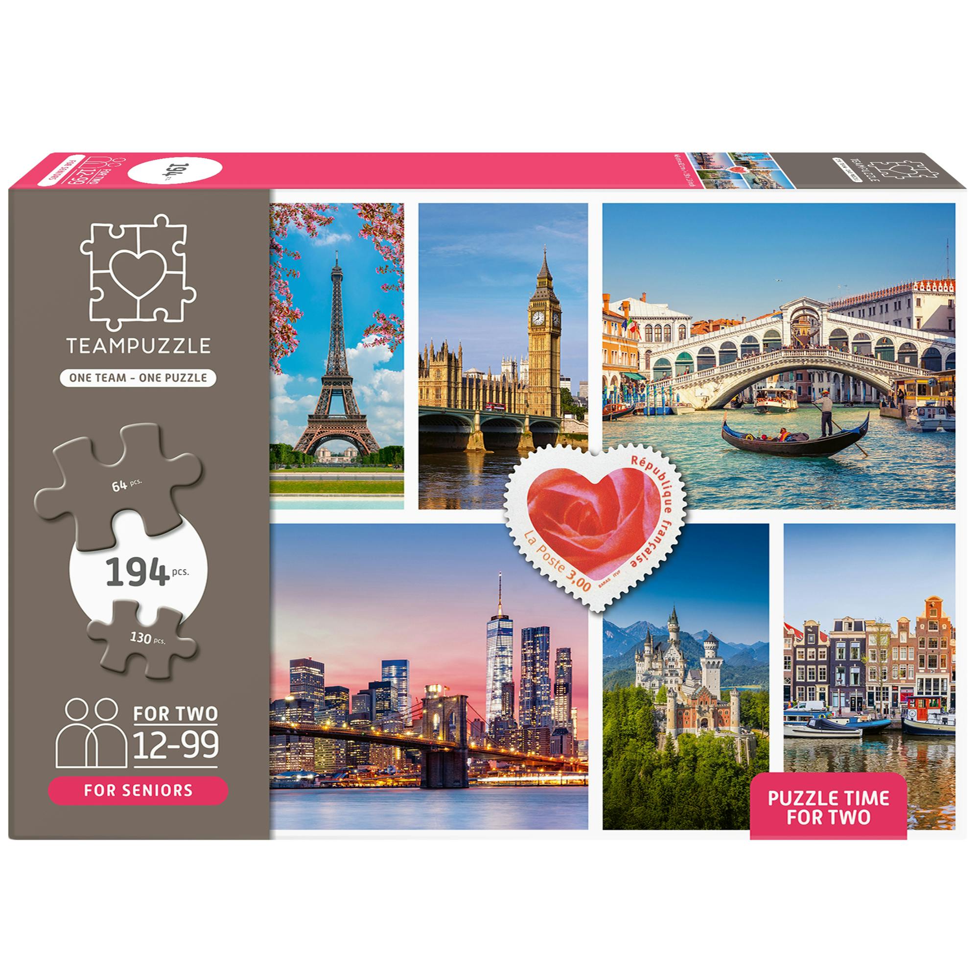 TeamPuzzle: Cities - 194pc