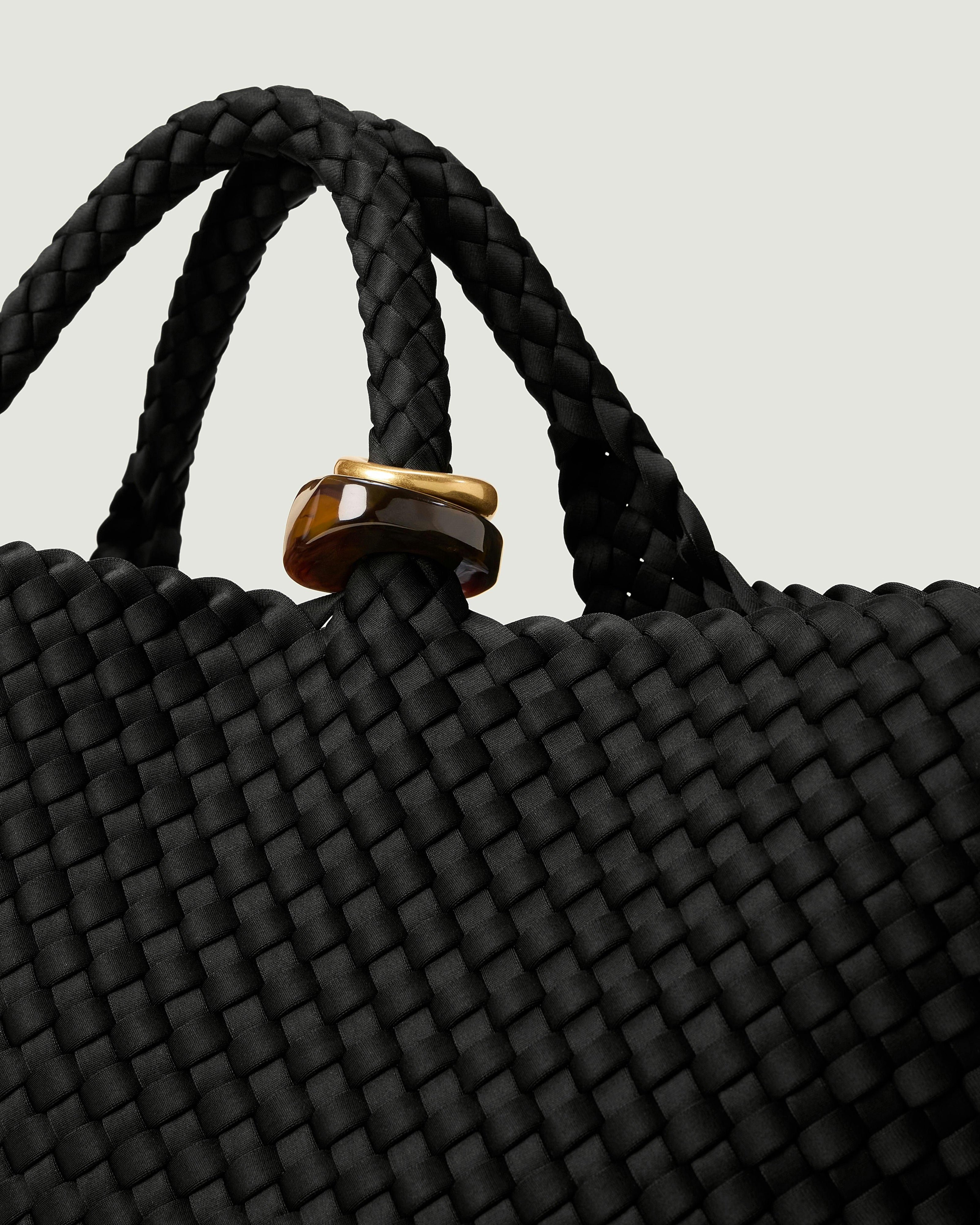 St. Barths Medium Tote Beads | Onyx