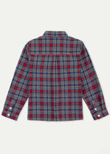 The Navy Red Checked Flannel Shirt