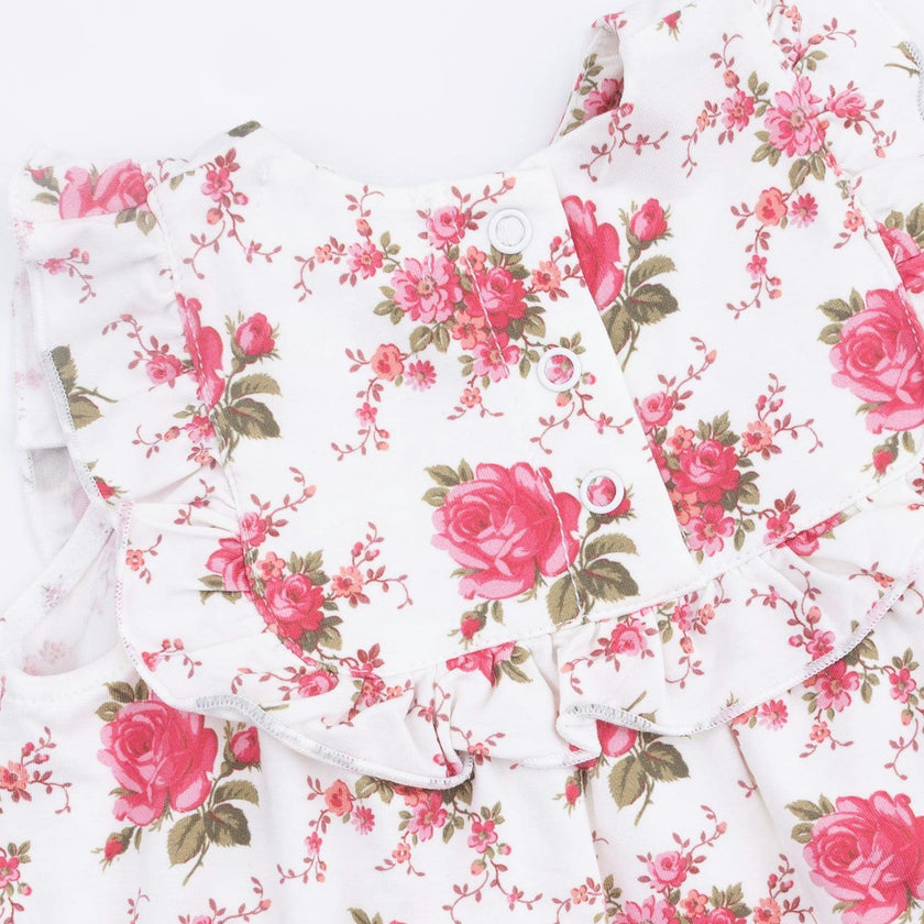 Elegant Roses - Ruffle Top and Bloomer