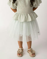 Pien Skirt | Mint Green Metallic