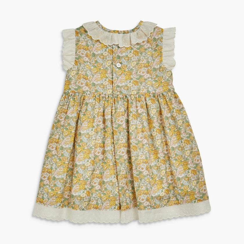 Maria Dress Yellow Green Liberty