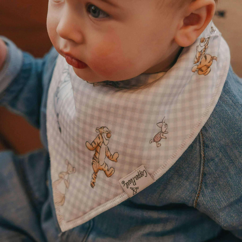 4 Pack Baby Bandana Bibs - Hundred Acre Wood
