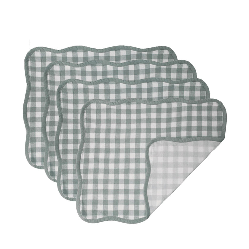 Set of 4 Giardino Reversible Placemats (Verde/Blu)