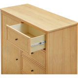Marin with Cane Assembled Chifforobe in Honey/Honey Cane
