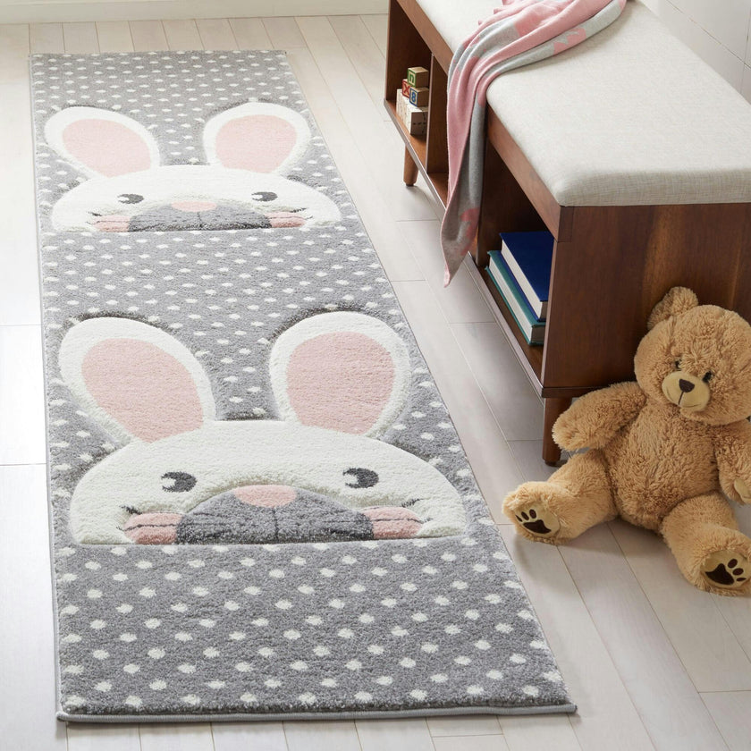 Carousel Kids Hopper Rug, Pink