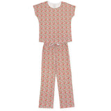 Marcia Women's Pima Cotton Pajama Pant Set - Floral Noel