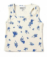 Girls Printed Pointelle Tanks