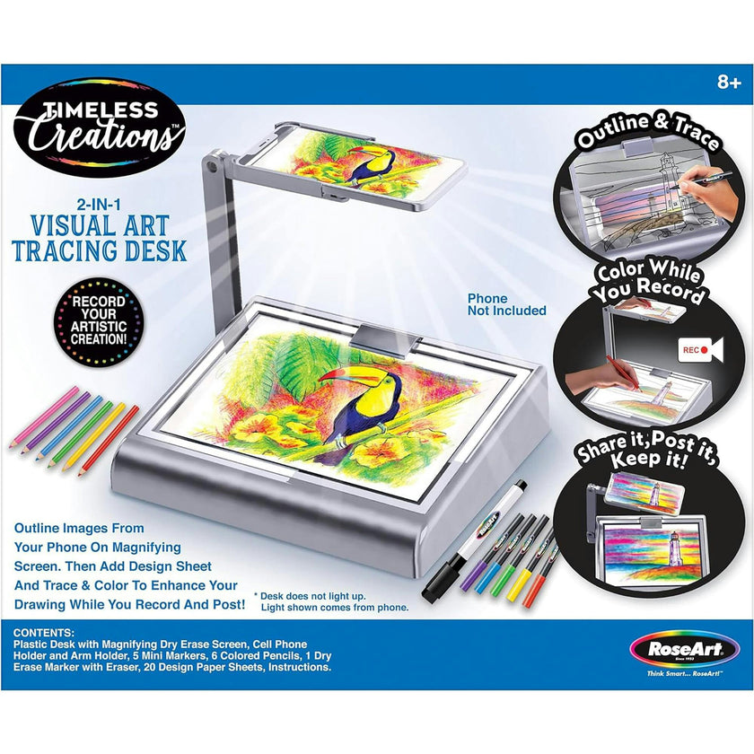Timeless Creations: 2-In-1 Visual Art Tracing Desk