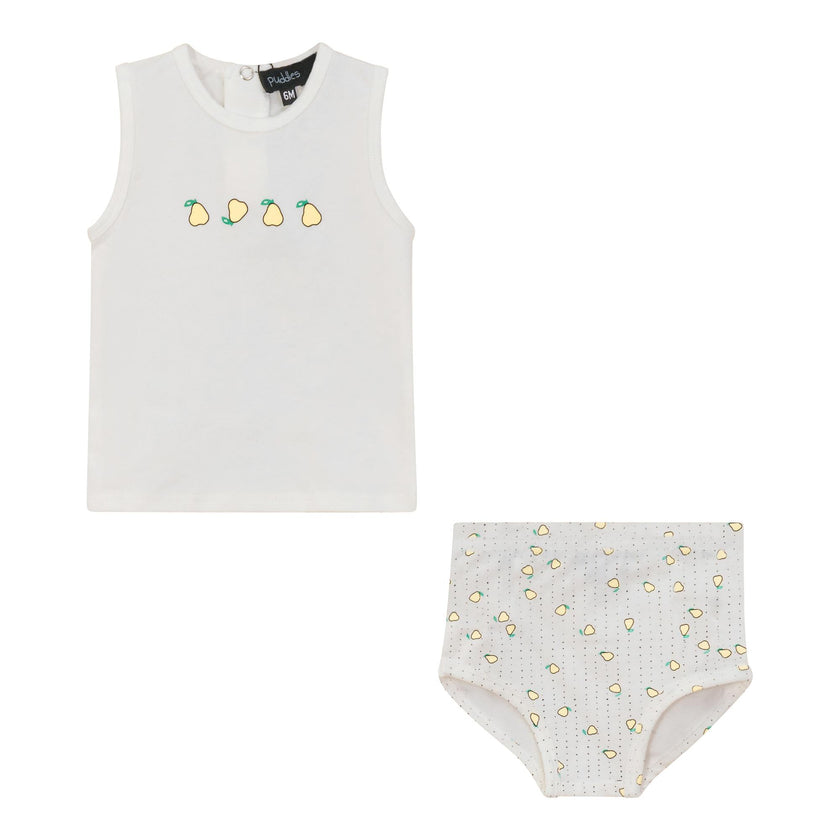 Strawberry and Pear Printed 2pc Set