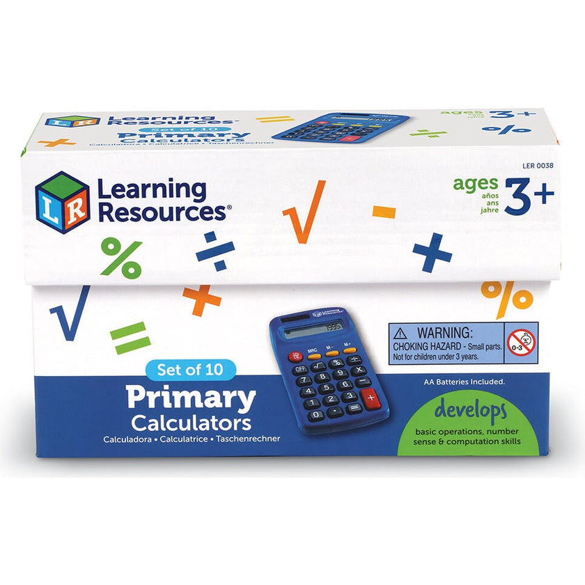 Primary Calculator Set of 10
