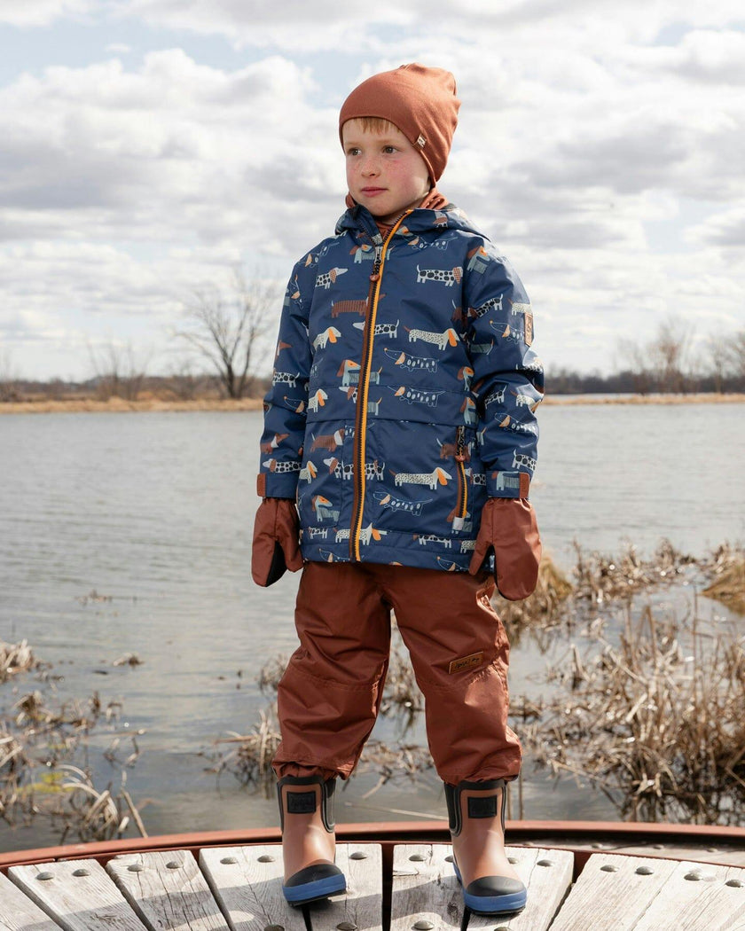 Mid-Season Mittens In Recycled Polyester Brown