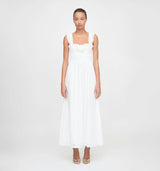 The Rosetta Nap Dress - White Broderie Voile