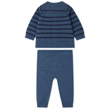 BONPOINT Laslo Knit Outfit - Denim Blue