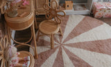 Beach Ball Washable Round Wool Rug