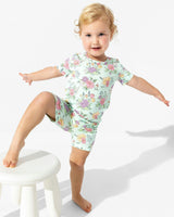 Petals & Posies Bamboo Kids Pajama Short Set