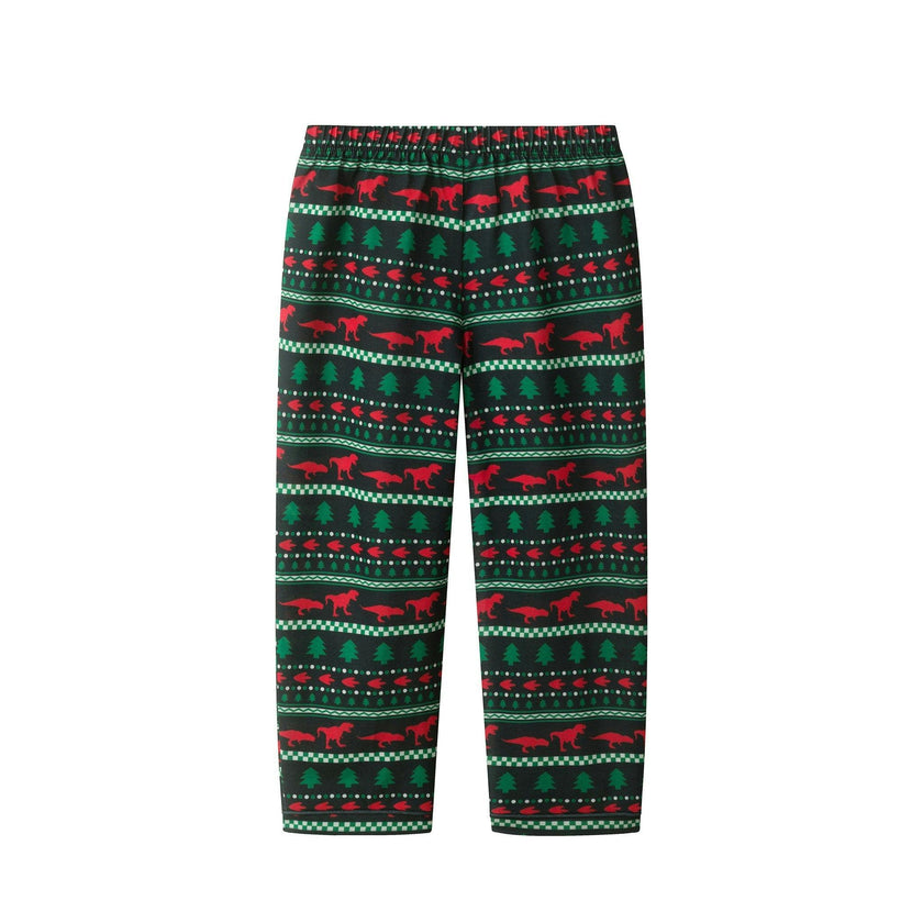 Boys Buttondown Pajama Set | Holiday Dinos