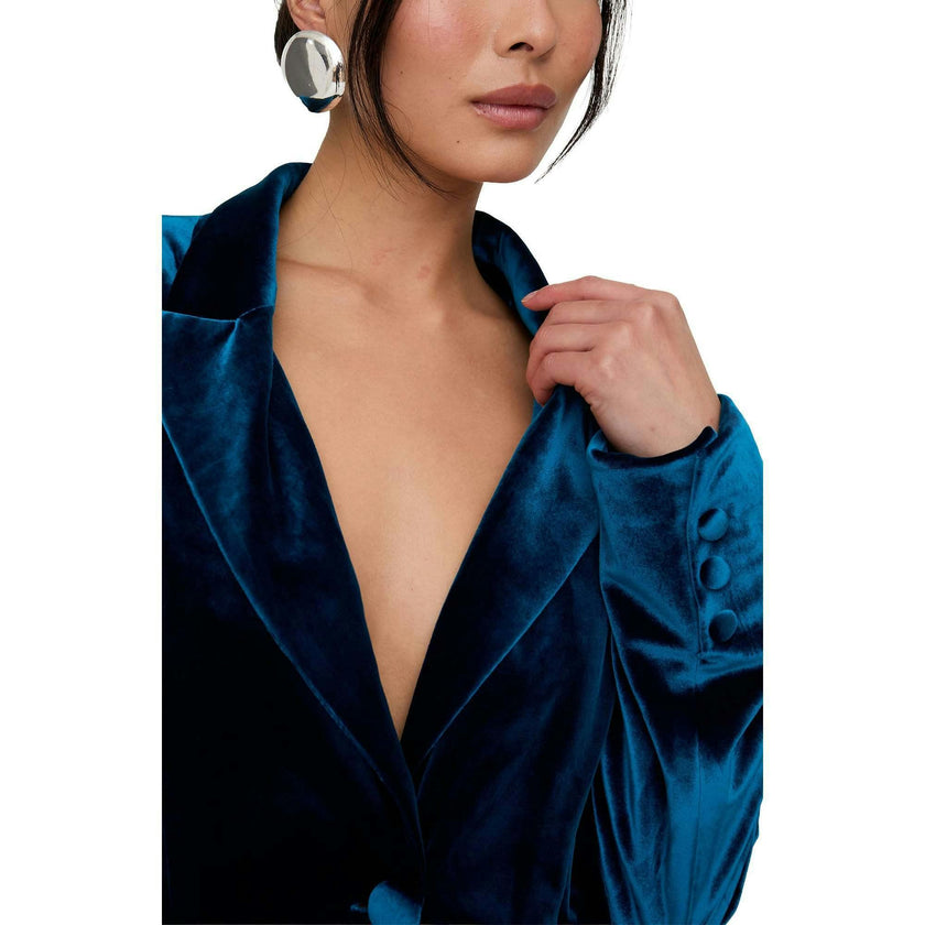 Valerie Tailored Velvet Blazer